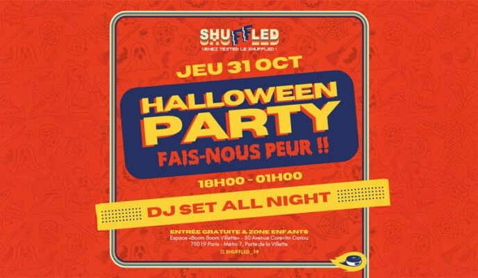 Soirée halloween au Shuffled Paris Boom Boom Villette